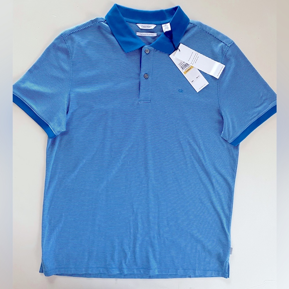 Calvin Klein Mens liquid touch polo shirt size M